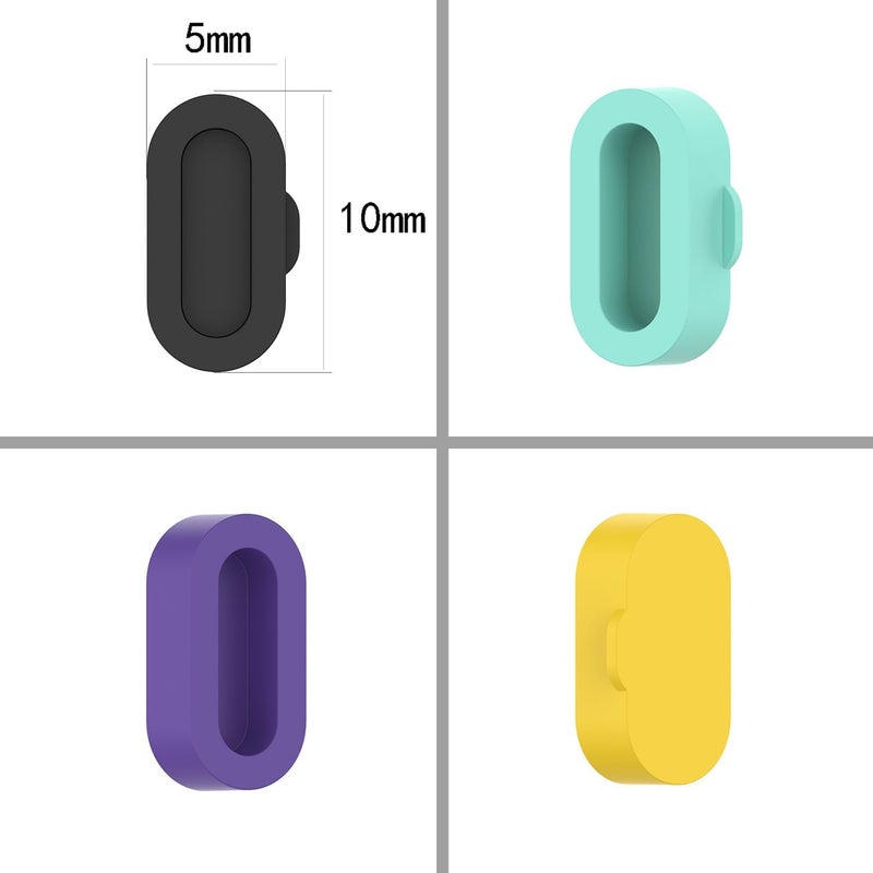 FanTEK 10pcs Anti-dust Plugs for Garmin Fenix 8/7/7S/7X 5/5S/5X Plus/6S 6 6X Silicone Charger Port Protector, Compatible for Garmin Venu 2/Vivoactive 3/4/Instinct 2/Forerunner 935/45S/245/945 - Image 2